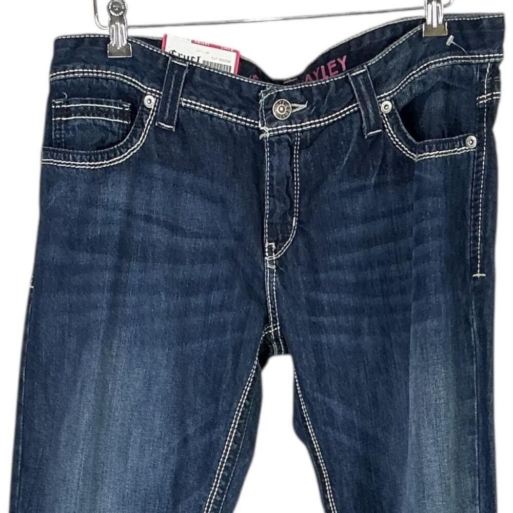 Cruel Bootcut Jeans Women 32/13 Long Blue Cotton Dark Rodeo Cowgirl Show NEW - Picture 3 of 9